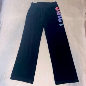 Juicy Couture Velour Black Pants